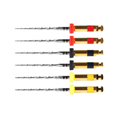 POLODENT RCP FILES 21mm R25 ROOD,R40 ZWART, R50 GEEL (6st)