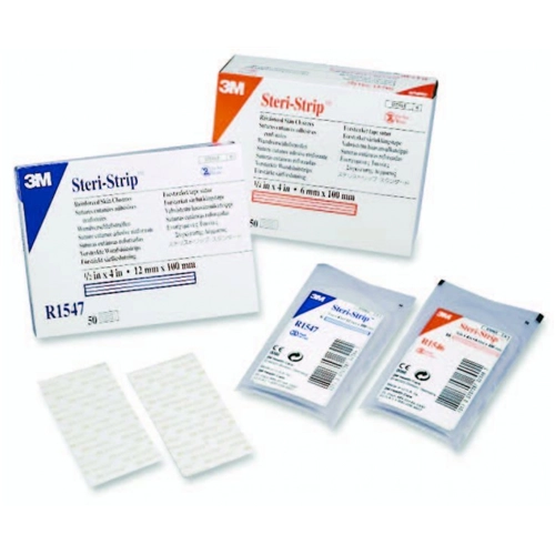 3M STERI-STRIP WONDHECHTSTRIP 12x100mm 6 STRIPS OP 1 VEL (50st) STERIEL