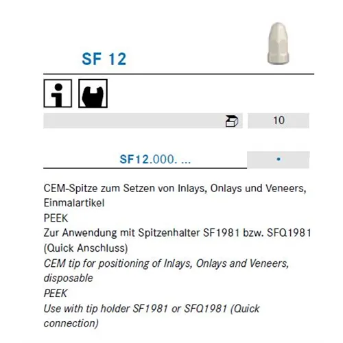 KOMET CEM TIPS SF12 (10st)