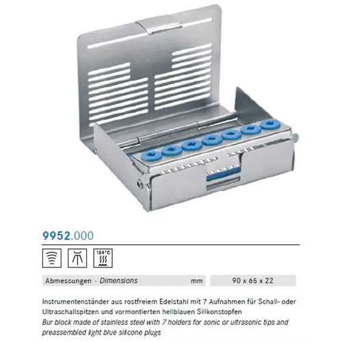 KOMET INSTRUMENTENSTANDAARD 9952.000 VOOR 7 INSERTS