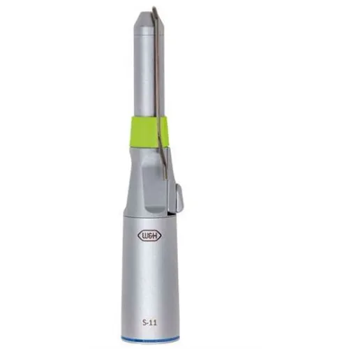 W&H CHIRURGISCH HANDSTUK S-11 1:1 ZONDER LICHT RECHT BLAUW (EXTERNE SPRAY)