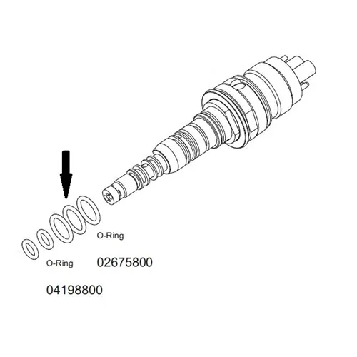 W&H ASSISTINA ADAPTER VOOR KAVO MULTIFLEX O-RING GROEN GROOT