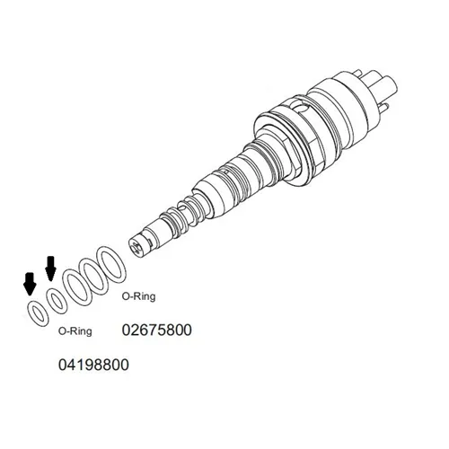 W&H ASSISTINA ADAPTER VOOR KAVO MULTIFLEX O-RING GROEN KLEIN