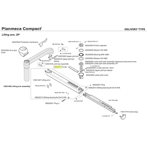 PLANMECA COMPACT i LIFTING ARM COVER