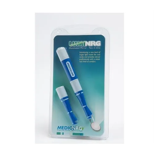 MEDIC NRG LUMI NRG MONDSPIEGELHEFT MET LED LICHT EN BLAUW HANDVAT