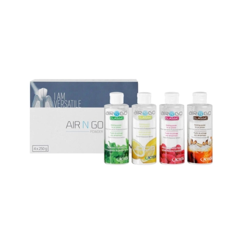 SATELEC AIR-N-GO POEDER ASSORTIMENT MUNT/CITROEN/FRAMBOOS/COLA (4x250gr)