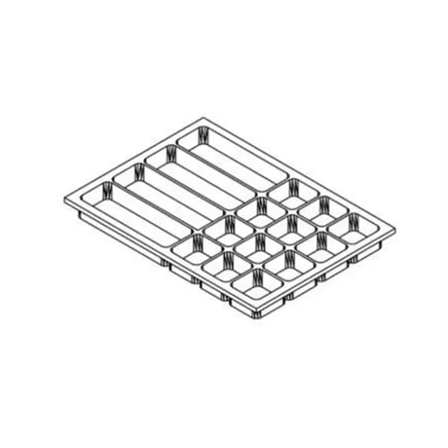 ZILFOR MOBILE TRAY LADENINSERT 16-VAKS NR.BA-A16 (L45xB32xH3,7cm)