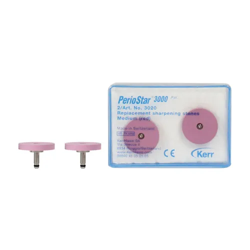 KERRHAWE PERIOSTAR 3000 SLIJPSCHIJF MEDIUM ROOD (2st)