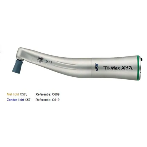 NSK TI-MAX PROPHY HOEKSTUK X57L 16:1 GROEN MET LICHT