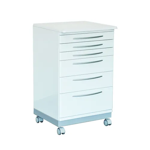 ZILFOR LADENKASTJE MET 6 LADEN KLEUR WIT KERAMISCH BOVENBLAD REFERENTIE PRT6 (50x81,6x43cm)