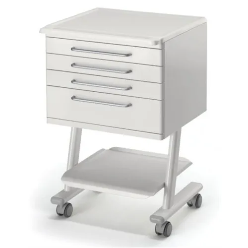 ZILFOR LADENKASTJE MET 4 LADEN WIT KERAMISCH BOVENBLAD RC4K