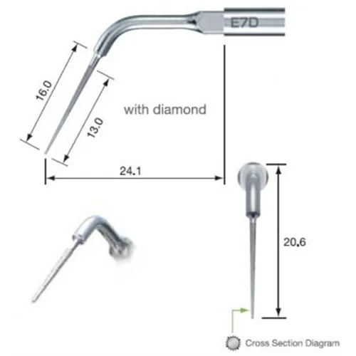 NSK VARIOS ENDO TIP MET DIAMAND NR.E7D