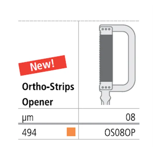 INTENSIV ORTHOSTRIPS OPENER 08µ ORANJE/DUBBELZIJDIG OS08OP-DS (3st)