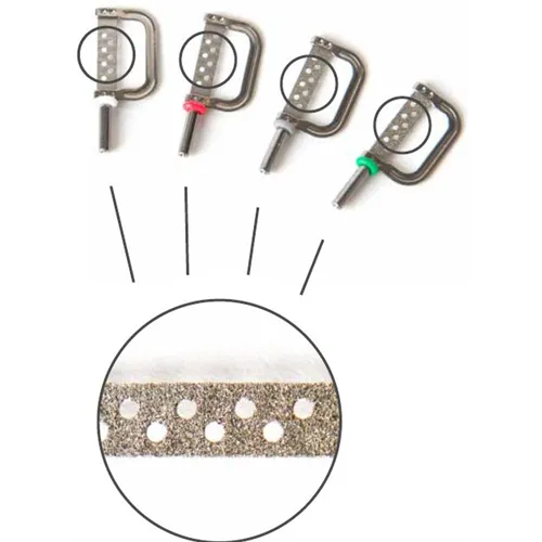 OSCIDENT INTERPROXIMAL FILES STRIP PERFO X-GROF 90µm GROEN (1st) REF: 1090