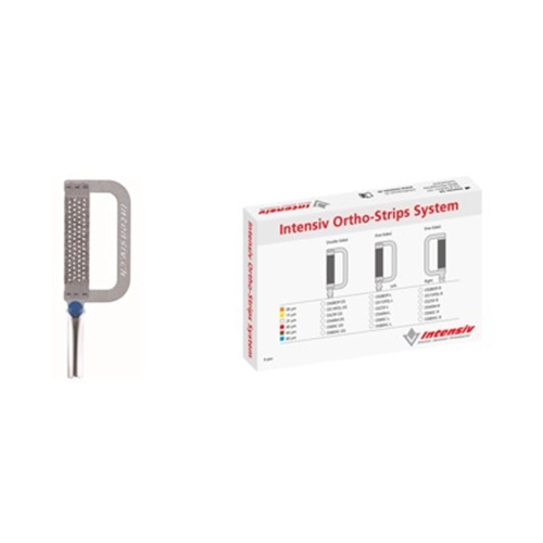INTENSIV ORTHO-STRIPS 80µ EXTRA COARSE/DUBBELZIJDIG BLAUW OS80XC-DS/3 (3st)