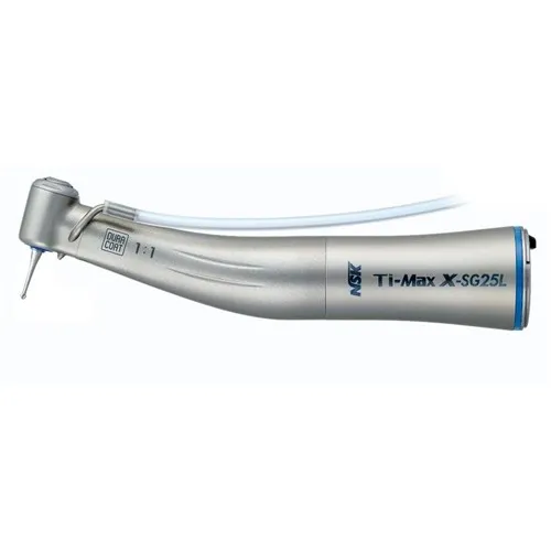 NSK TI-MAX CHIRURGISCH HOEKSTUK X-SG25L 1:1 BLAUW MET LICHT C1011
