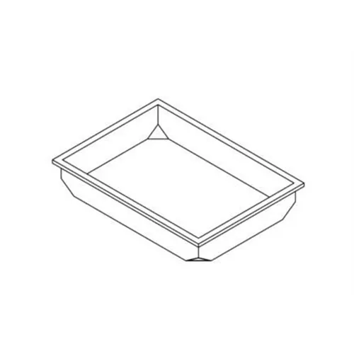 ZILFOR MOBILE TRAY LADENINSERT HOOG ZONDER VAKKEN NR.BA-B01 (L45xB32xH8cm)