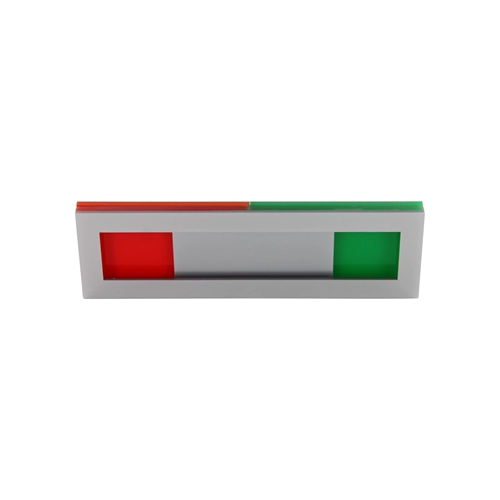 PERSPEX SCHUIFBORDJE GROEN/ROOD ZELFKLEVEND (150x45mm)