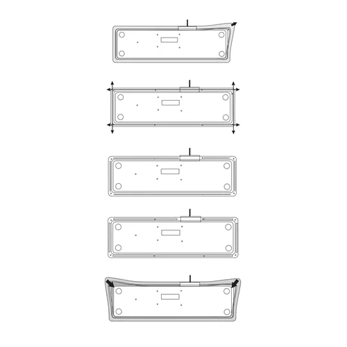 PUREKEYS HYGIENISCH SILICONE RESERVE HOES VOOR DRAADLOOS TOETSENBORD