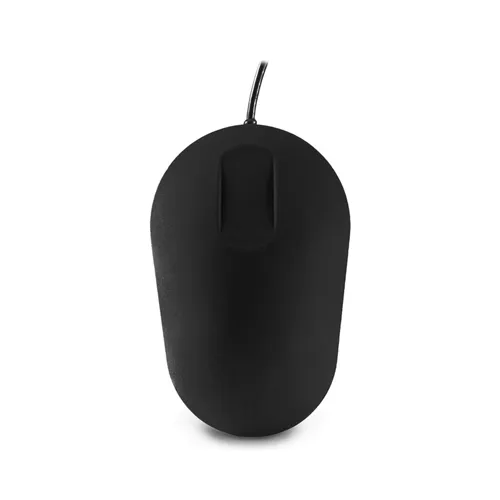 PUREKEYS HYGIENISCHE SILICONE MUIS BEDRAAD ZWART