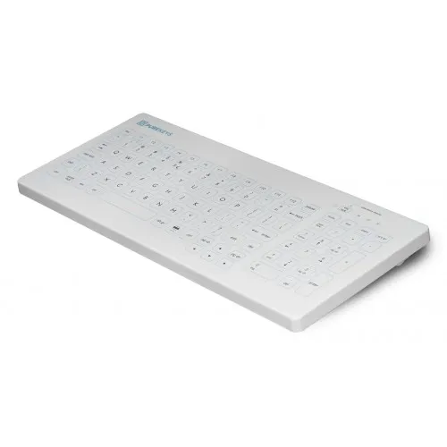 PUREKEYS HYGIENISCH SILICONE TOETSENBORD COMPACT FA DRAADLOOS